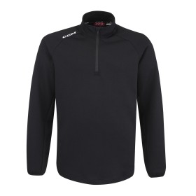 CCM Locker Room 1/4 Zip Sweater SR Black