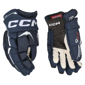 CCM Jetspeed FT6 Hockey Gloves JR Navy/White 11"