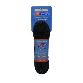 TEX STYLE Non-Waxed Laces Black 304 Molded Tip