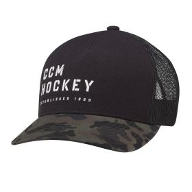 CCM Camo Meshback Cap Black One Size