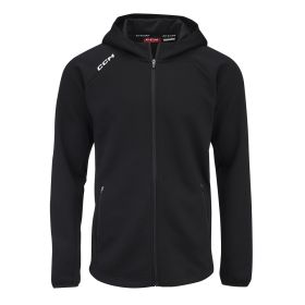 CCM Premium Tech Full Zip Hoodie JR Black