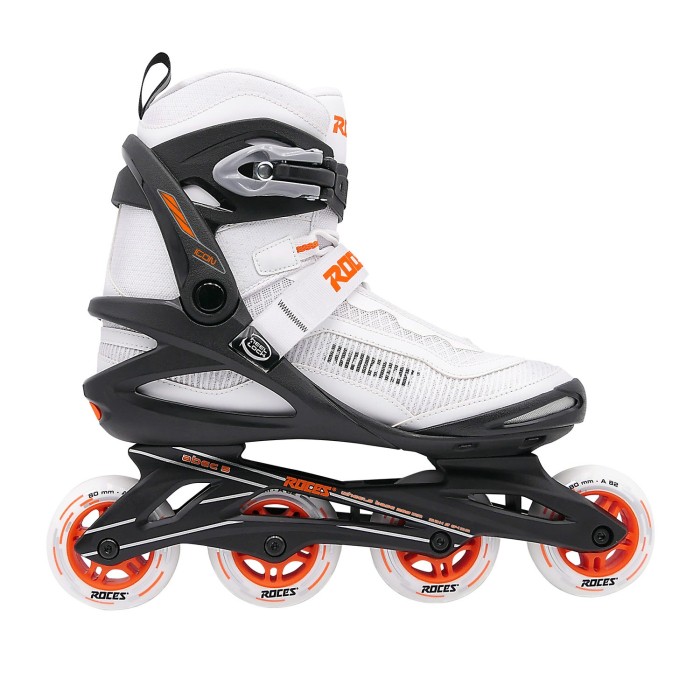 Roces - Icon X 80 Skeelers - Wit/Oranje