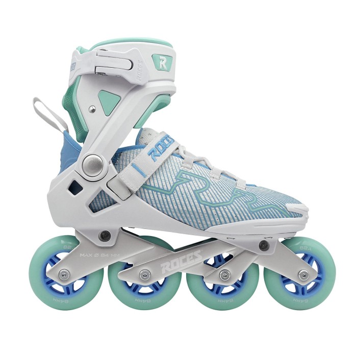 Roces R-Evo 84 W Skeelers Wit/Azuurblauw