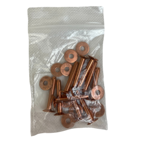 Rivet+Washer CU 26mm 10 pcs