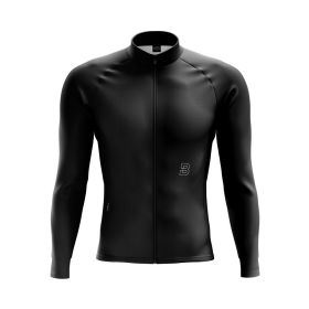 Bombtrack Achromatic Cycling Jersey Long Sleeve Black 