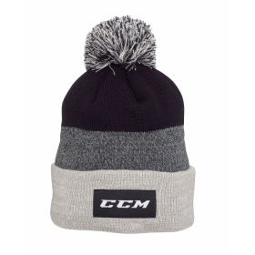 CCM TEAM Cuffed Pom Knit Zwart One Size