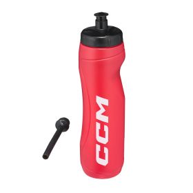 CCM Water Bottle + Tube Red 0,9L