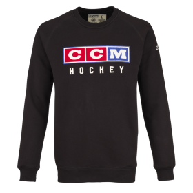 CCM Vintage Fleece Crew Sweater Zwart