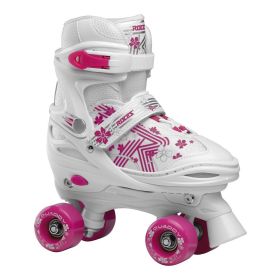 ROCES QUADDY 3.0 GIRL Wit/Roze 26-29